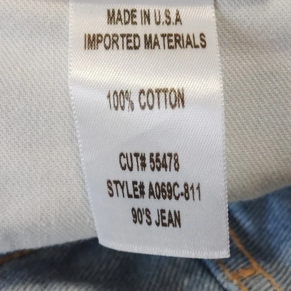 AGOLDE 90's Mid Rise Loose Fit in Fall Out Denim Jeans Size 28 - Picture 5 of 5